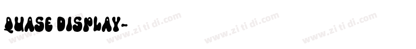 Quase Display字体转换 Quase Display字体转换
